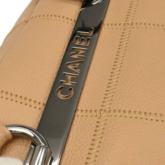 Chanel Beige Calfskin Wild Stitch Choco Bar Tote Handbag XX40135 - Picture 7 of 10